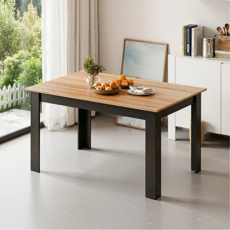 Mondeer Esstisch Esszimmertisch (120 x 80 x 75cm), Vielseitig, Stilvoll, in Mehreren Farben wählbar – Bild 3