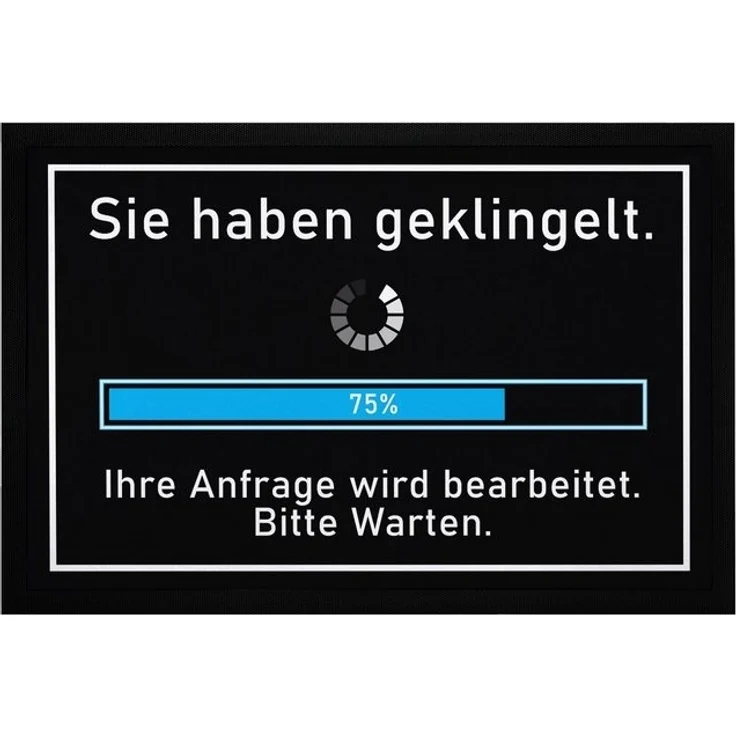 MoonWorks Fußmatte Fußmatte mit Spruch lustig Sie haben geklingelt Ihre Anfrage wird, rechteckig – Bild 4