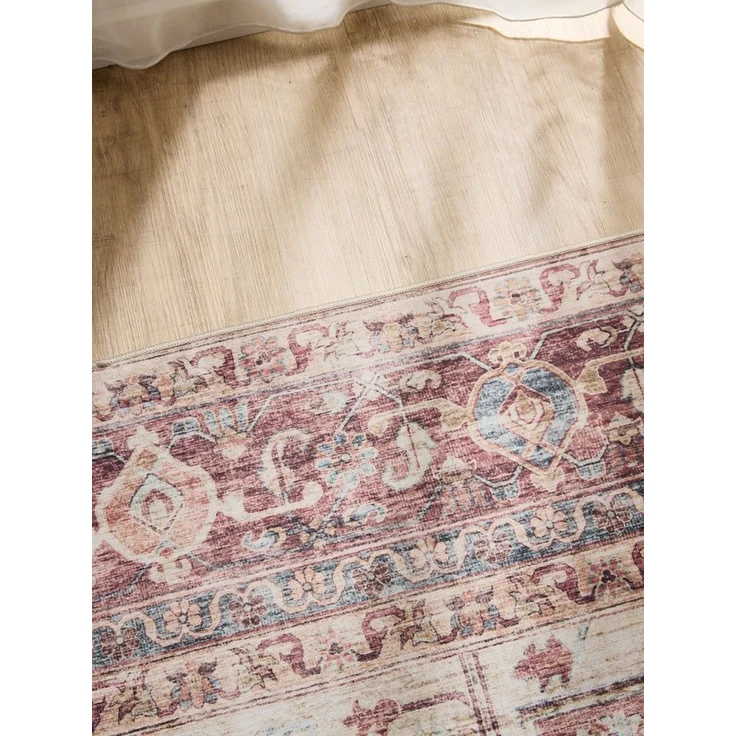benuta Teppich George, rechteckig, Höhe: 5 mm, Vintage-Look, Kurzflor, Teppich Wohnzimmer, Schlafzimmer, Waschbar – Bild 2