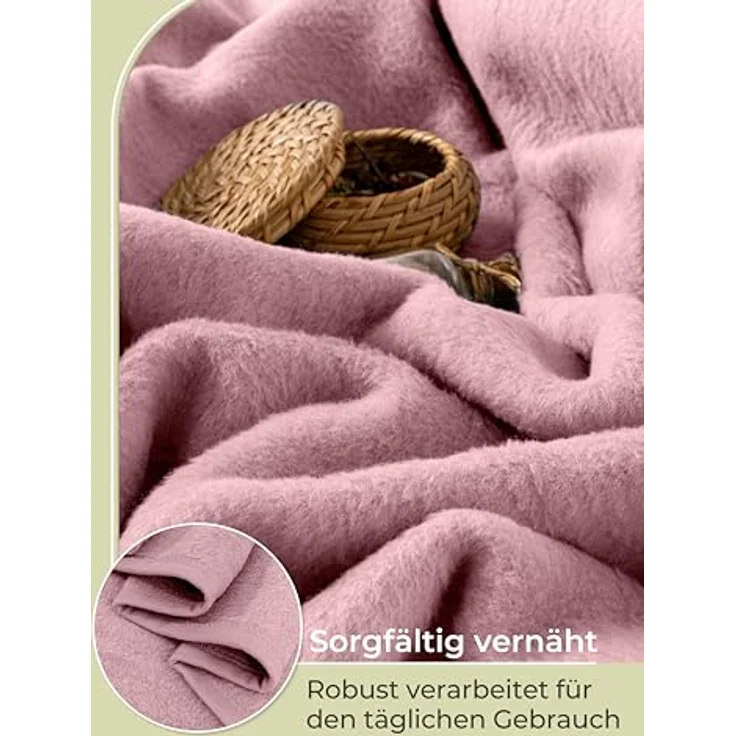Wohndecke Wohndecke aus Baumwolle - Kuscheldecke, Baumwolldecke -, Laynenburg, Decke als Sofa-decke, Couchdecke, Wolldecke aus Baumwollmix – Bild 7
