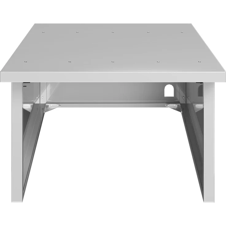 STEELSØN 'Drakon' Mähroboter Garage, Metall, silber, wetterfest, 53/42x77x90 cm, Mähroboterhaus mit aufklappbarem Pultdach – Bild 10
