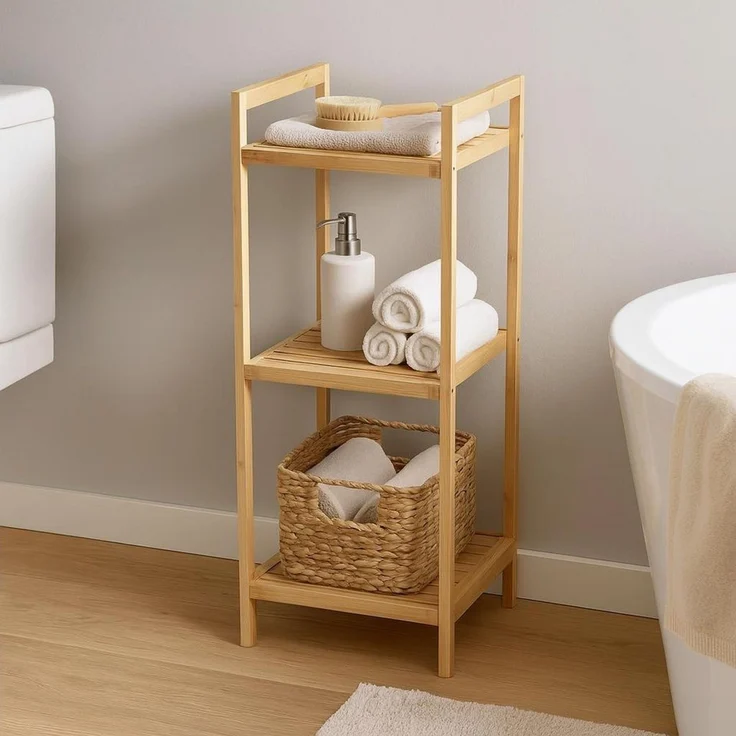 KESPER® Ablageregal Regal mit 3 Ablagen, Bambus, FSC, 1-tlg. – Bild 4