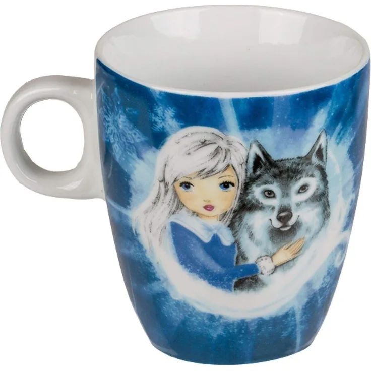 Eisprinzessin Tasse mit Motiv wählbar 180ml Milch Tee Kakao Tasse Kindertasse Wolf