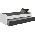 5-tlg. Jugendzimmer-Set Joker in Alpinweiß Anthrazit