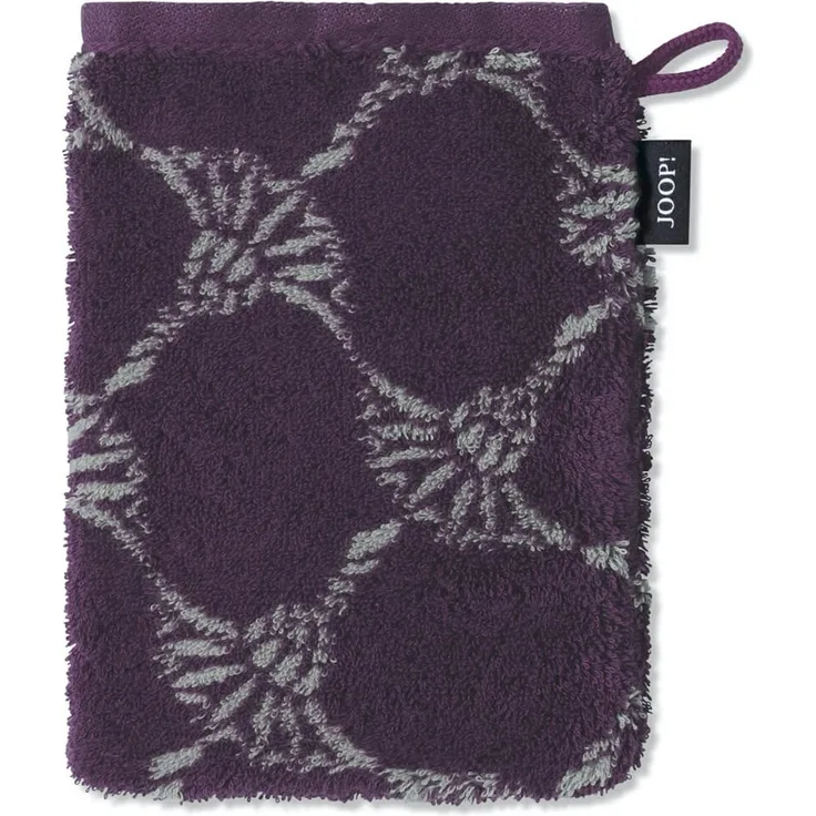 JOOP! Handtücher Statement Cornflower 1672 88 Lila Frottier, Waschhandschuh 16x22 cm
