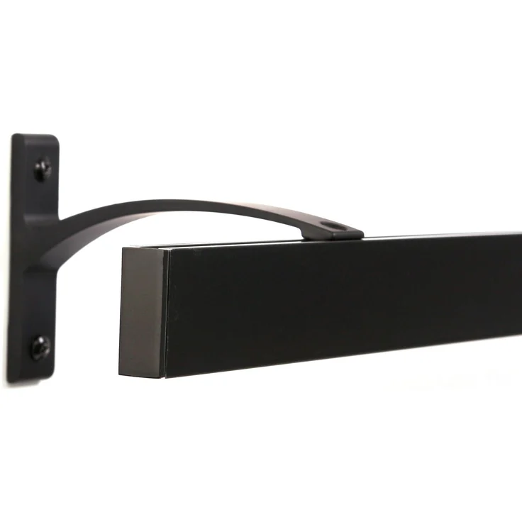 Deco-Raum® Gardinenschiene Innenlauf Curve | Länge: 200cm | Material: Aluminium | Farbe: Schwarz – Bild 1