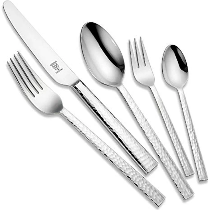 Komplett-Besteck Beat 60-tlg, Edelstahl, Silber, 40 x 6 x 50 cm – Bild 2
