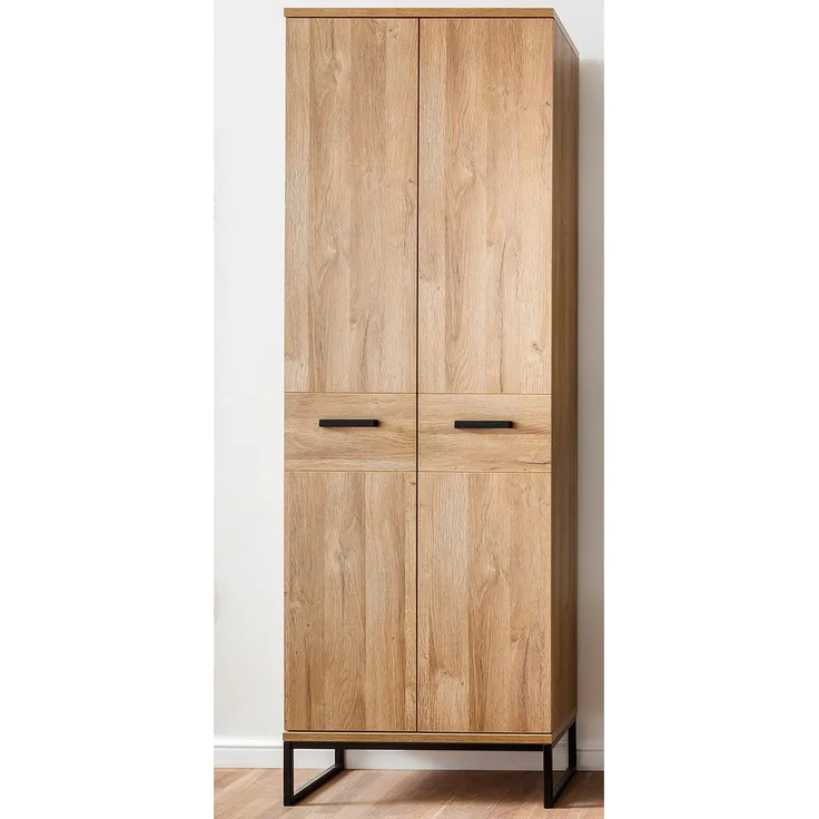 Garderobenschrank >Torrent< in Grandson Oak Nachbildung - 66x196x38cm (BxHxT)