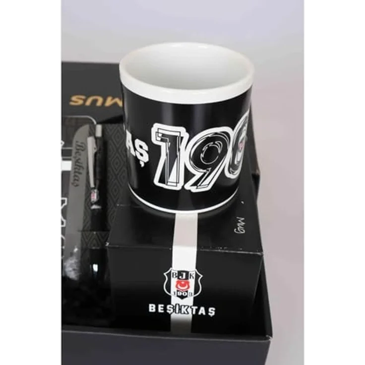 Jungengel Geschenkbox Besiktas Fan Carsi Lizenziert Kaffeetasse Kugelschreiber Notizbuch – Bild 3