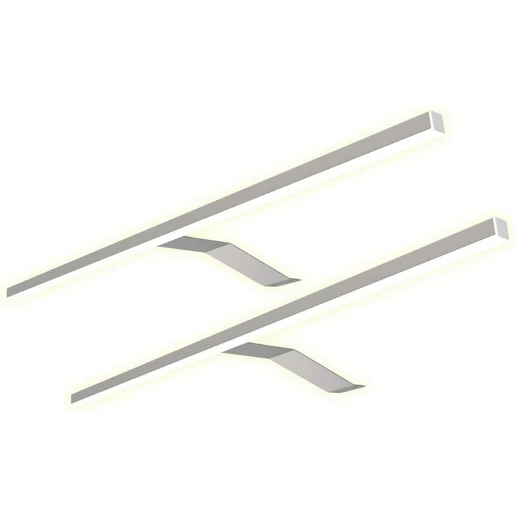 kalb Aufbauleuchte LED Aufbauleuchte Edelstahl warm neutral für Schranklicht Beleuchtung, 2er Set warmweiß, warmweiß – Bild 5