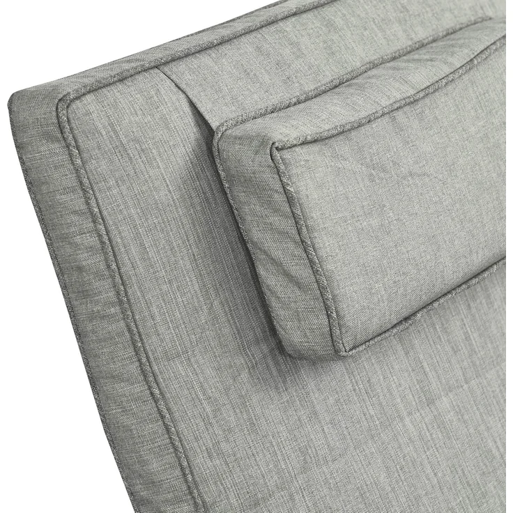 Outsunny Gartenliege Tisch 3er-Set Gartenmöbel, Polyrattan+Metall Grau, Liege, 3 St, Sonnenliege, Modern, Stabil, Praktisch, Witterungsbeständig – Bild 8