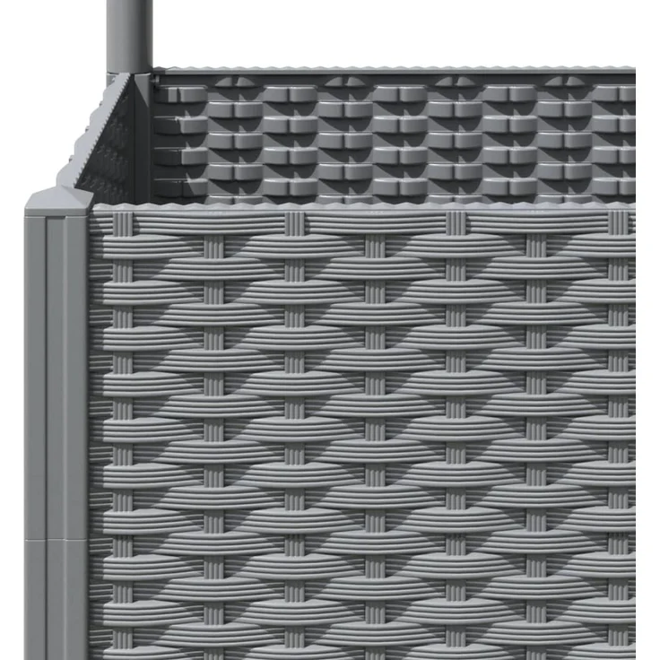 vidaXL Pflanzkübel mit Rankgitter Hellgrau 80x40x136 cm PP 153272 – Bild 7