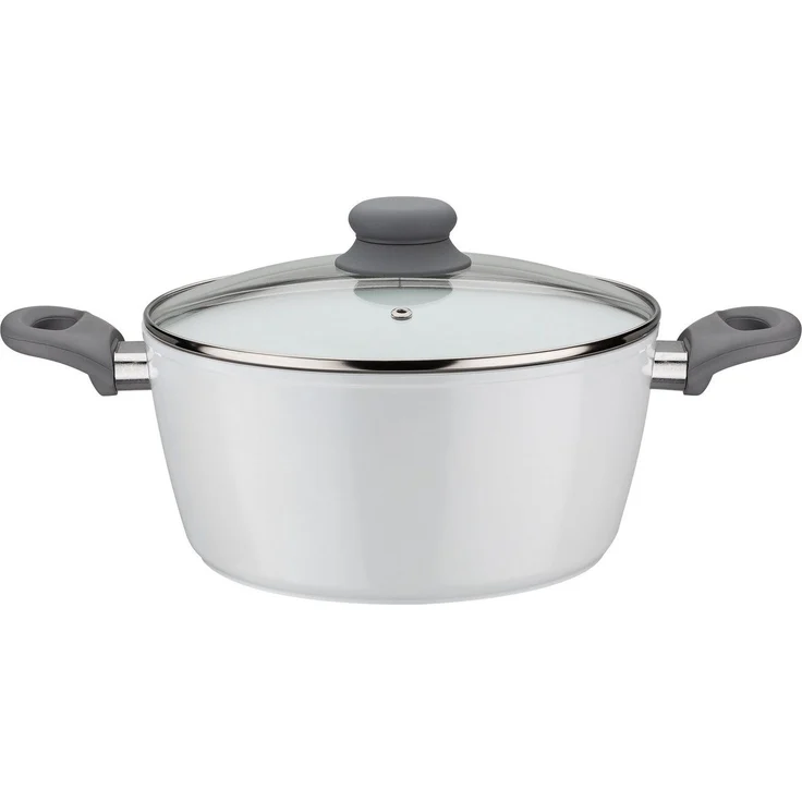 GSW Kochtopf Fiona, Aluminium, weiß mit Softtouch-Griff kratzfeste ILAG® CERAMICVeredelung, Induktion – Bild 3