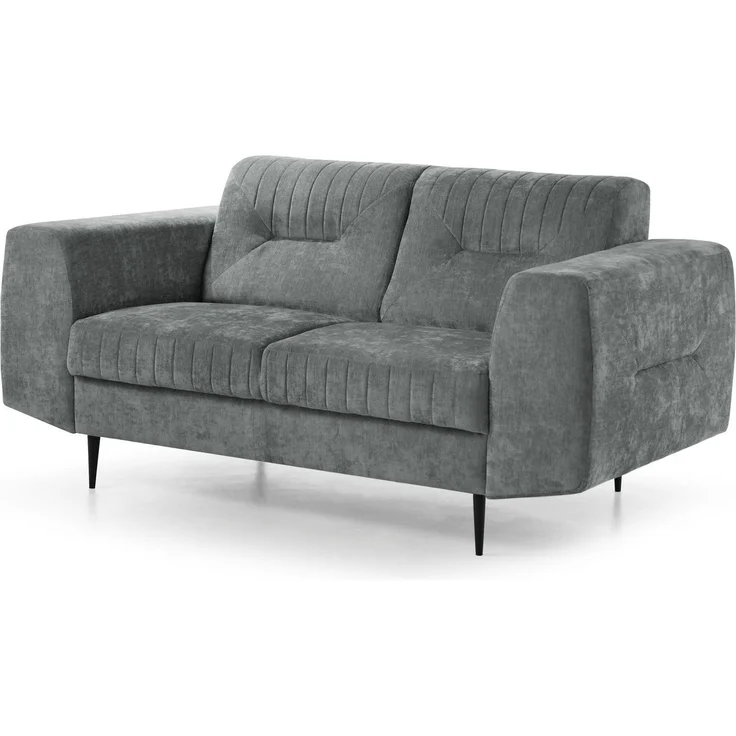 Beautysofa Polstergarnitur im modernen Stil auf hohen Metallbeinen VENEZIA, (Sessel + 2-Sitzer Sofa + 3-Sitzer Sofa im modernes Design), mit Metallbeine, Couchgarnituren aus Velours – Bild 2