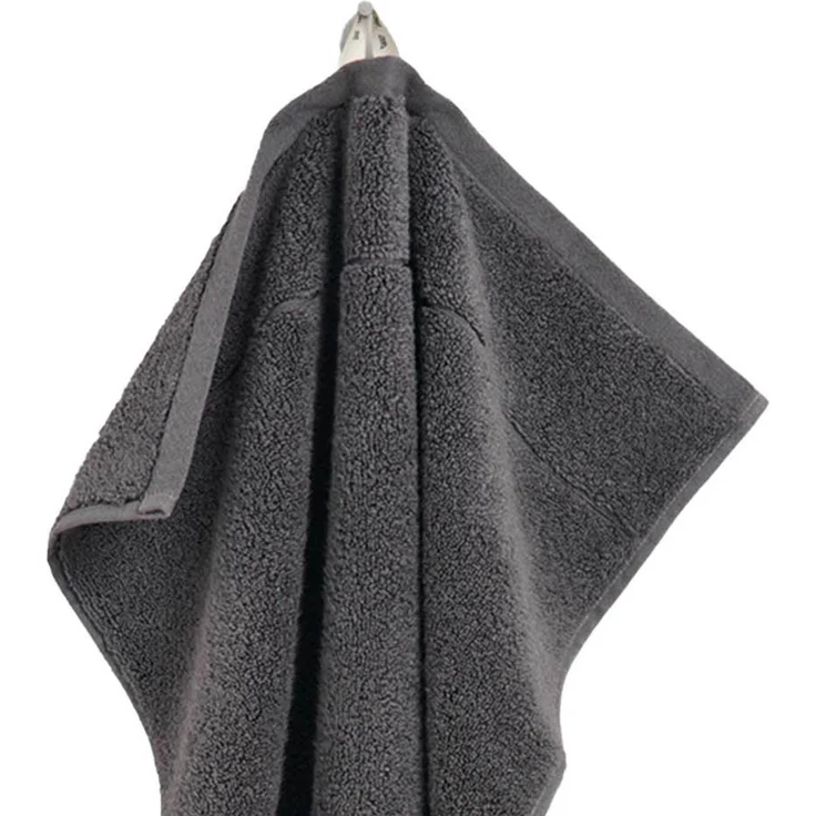 GANT Gästetuch - Premium Handtuch, Frottee, Baumwolle, Logo, uni Dunkelgrau 30x50cm – Bild 3