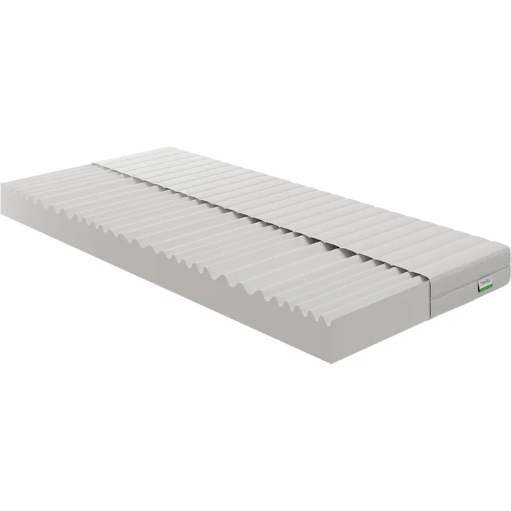 Novilla Matratze 90x200 H2 & H3 7 Zonen Kaltschaummatratze Bezug 60° Waschbar Schaumstoff Rollmatratze 2in1 Öko-Tex Zertifiziert Höhe 16cm