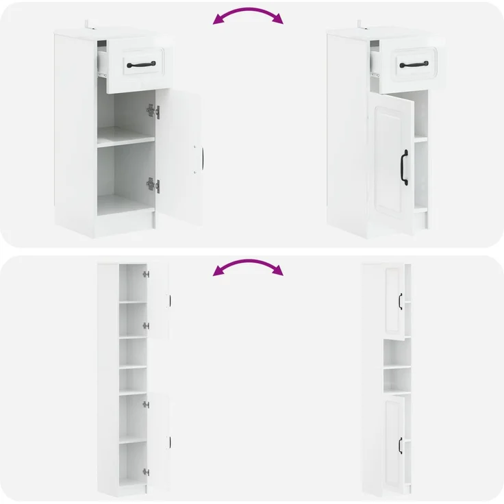 vidaXL 3-teiliges Badezimmer-Schranksystem UTRECHT Holzwerkstoff 3417895 – Bild 7
