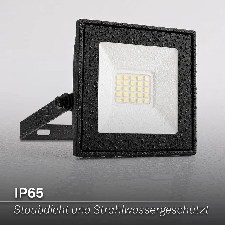 Briloner Leuchten LED Flutlichtstrahler VARO, LED fest integriert, 11x14,5x3 cm, Garage, Garten, Auffahrt – Bild 4