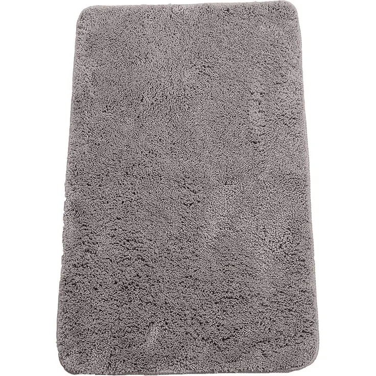Brandsseller Badematte 60x90 cm Badteppich Badvorleger Badezimmerteppich Duschvorleger Grau – Bild 1