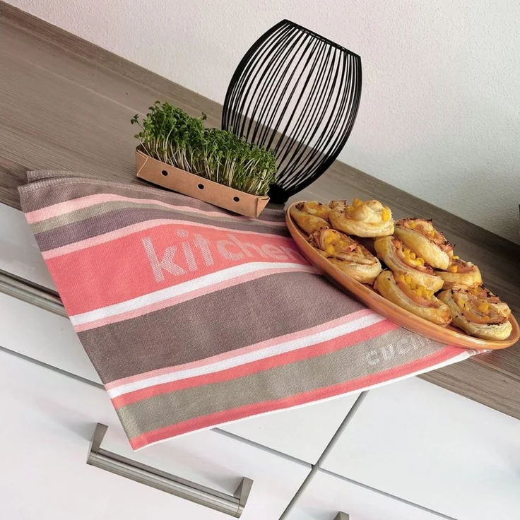 ZOLLNER Geschirrtuch, (Spar-Set, 4-tlg), 50x70 cm, 100% Baumwolle, vom Hotelwäschespezialisten – Bild 3