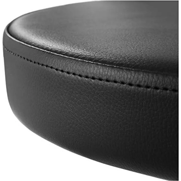 Physa Drehhocker Rollhocker Arbeitshocker höhenverstellbar 45-58 cm Kunstleder Schwarz, Schwarz – Bild 5