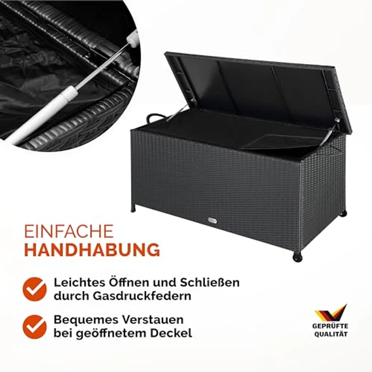 Casaria Auflagenbox, Aufbewahrungsbox UV beständig Wetterfest Garten – Bild 6