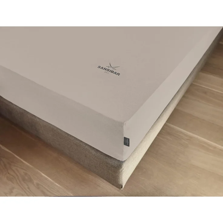 Topperbezug SANSIBAR Jersey BL 140x200 cm braun – Bild 1