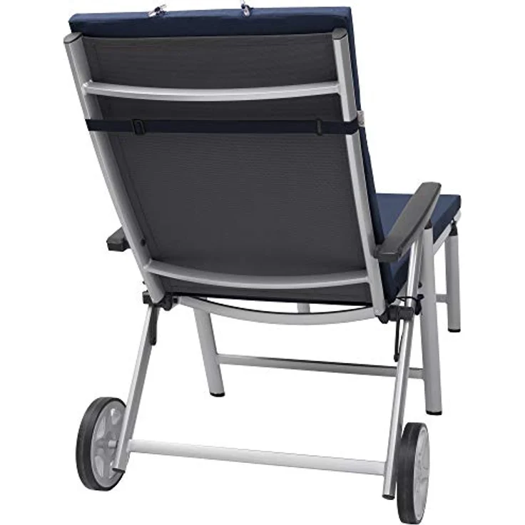 Beautissu Rollliegenauflage Loft RL 200 x 60 x 5 cm Dunkelblau – Bild 9