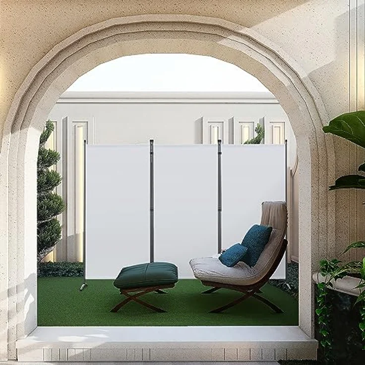 Angel Living Paravent Sichtschutz Balkonsichtschutz Paravent Raumteiler Trennwand (3 St), Garten Paravent 3 teilig, 243(B) x 50(T)x 169(H)cm – Bild 7