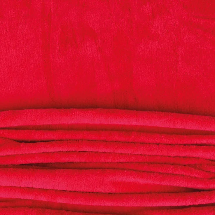 Kuscheldecke 210cm x 280cm rot - scarlett – Bild 3