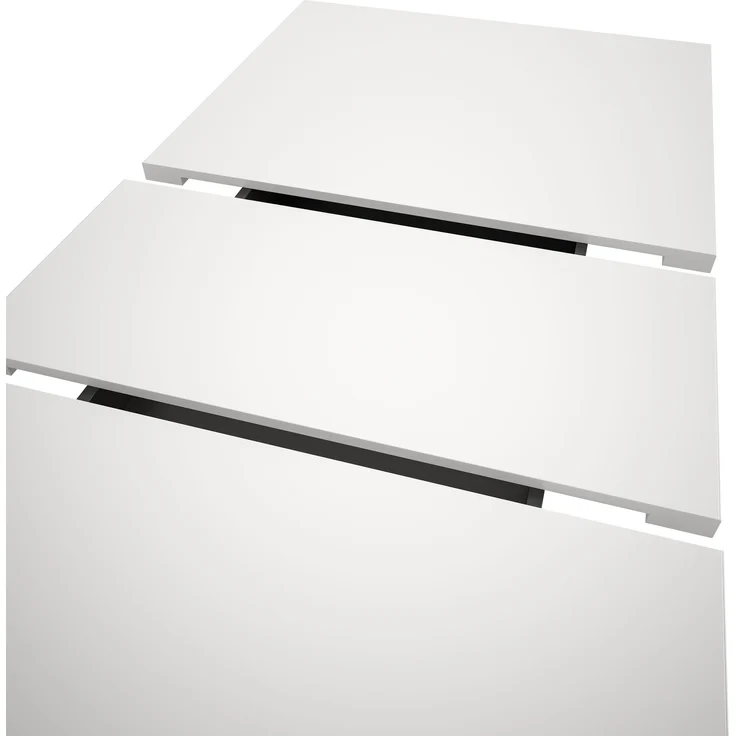 Kulissen-Esstisch >Motion< ausziehbar 190cm, weiß / artisan Dekor - 150/190x76x90cm (BxHxT) – Bild 4