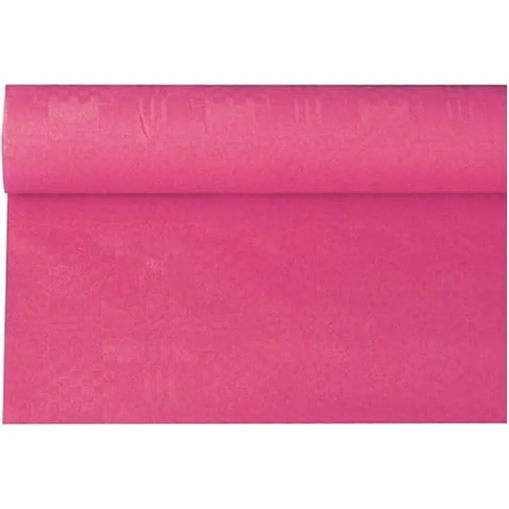 Papiertischtuch mit Damastprägung 6 m x 1,2 m fuchsia