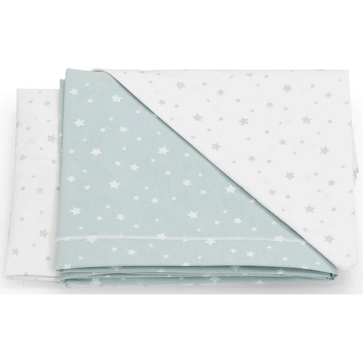 Italbaby 020.1007-003 Bettwäscheset für 3 Teile, grün – Bild 2