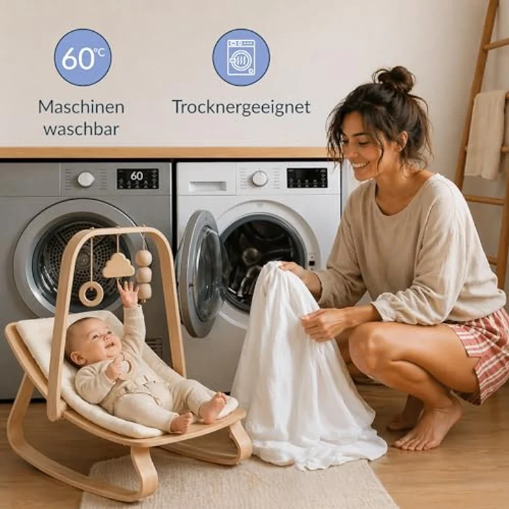 Twinzen 2er Set Jersey Spannbettlaken 60x120 cm Weiß und Blau | Weich & hautfreundlich · Atmungsaktiv · Rundumgummi für sicheren Halt · Waschbar bei 60 °C · OEKO-TEX zertifiziert – Bild 7