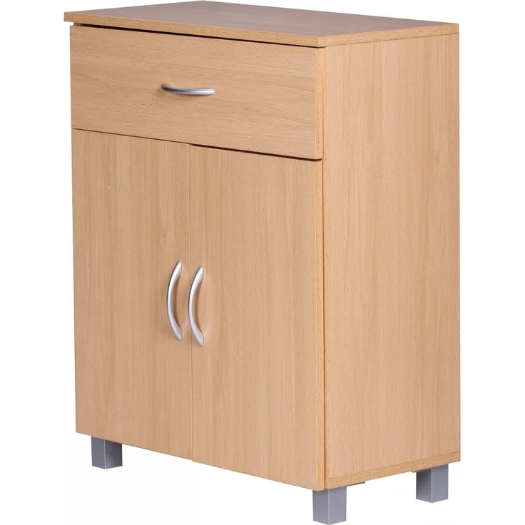 Sideboard Buche WL1.335 60x75x30cm Schublade Türen Modern Braun Holz Schrank – Bild 6