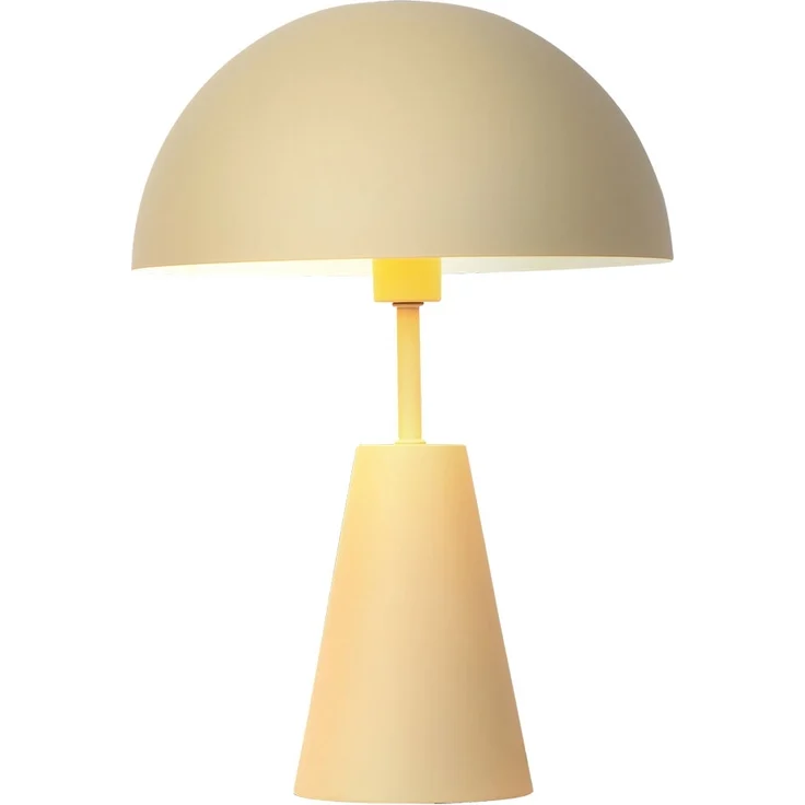 Retro Tischleuchte Pilz, sandfarben, 1 flammig, H 25 cm – Bild 1