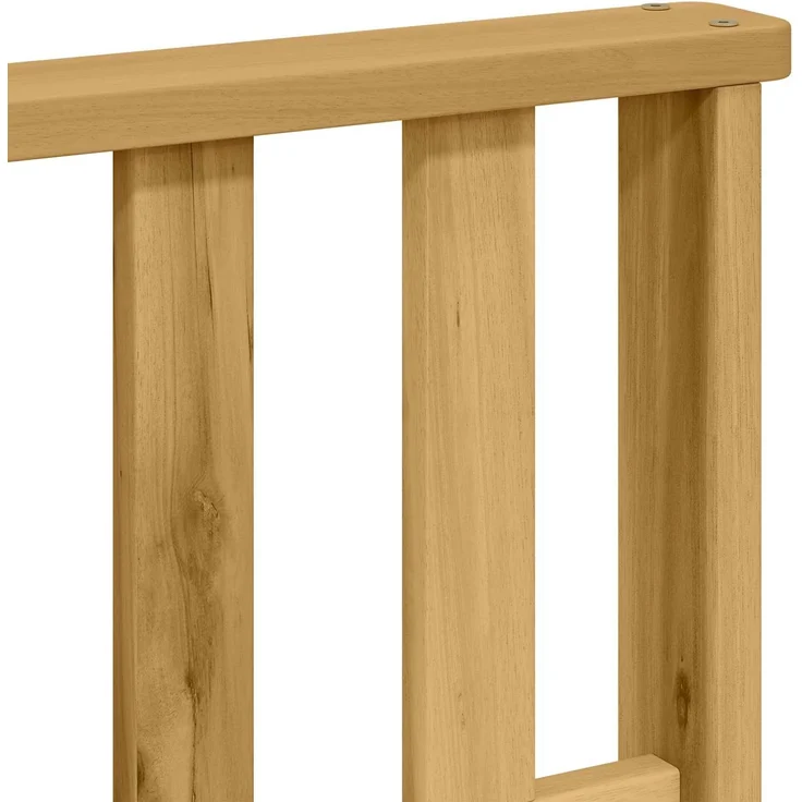 vidaXL Armlehnen Modul 2 stk. Weiß 60 x 6 x 61 cm Massivholz Akazie 901523 – Bild 8