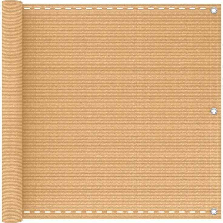 vidaXL Balkonsichtschutz Rechteckig 75 x 500 cm HDPE und Aluminium 4003269 – Bild 1