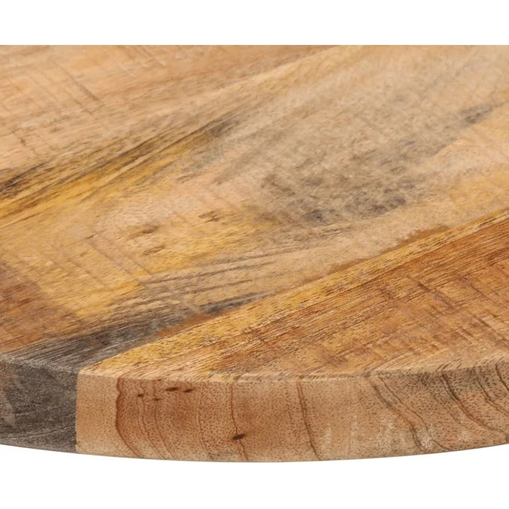 vidaXL Tischplatte Ø 60x1,5 cm Rund Raues Massives Mangoholz 370006 – Bild 3