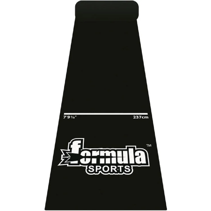 Schwarze Dartmatte – Schutzmatte und Teppich für sicheren Stand – Bild 3
