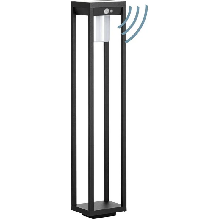 Eglo 900805 Solarleuchte Wegeleuchte MARTANO Alu schwarz LED 3,7W 4000K IP44 L:15cm B:15cm H:80cm mit Sensor – Bild 3