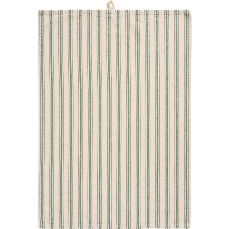 Ib Laursen Geschirrtuch Ib Laursen Geschirrtuch Franz Streifen Dunkelgrün (50x70cm) – Bild 2