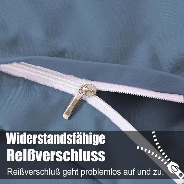 Seitenschläferbezug Mikrofaser 40 x 145 cm 2 Stück Hellblau – Bild 4