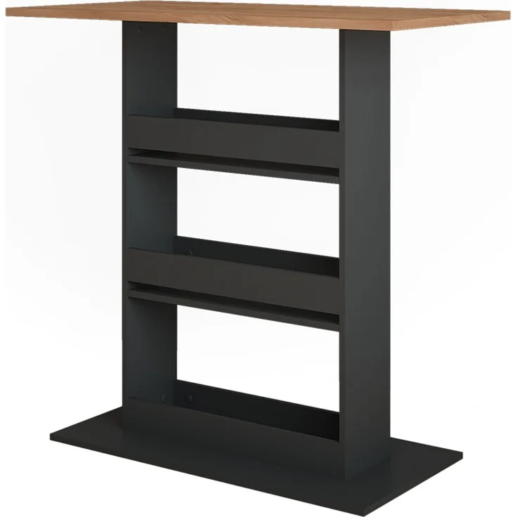 Bartisch Repose Goldkraft Eiche/Anthrazit 110 x 55 cm Vicco – Bild 1