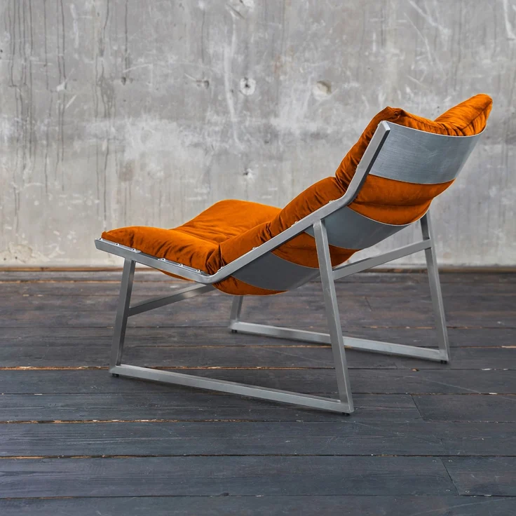 KAWOLA Relaxsessel SIRO Sessel Stoff orange 78 x 125 x 70 cm – Bild 6