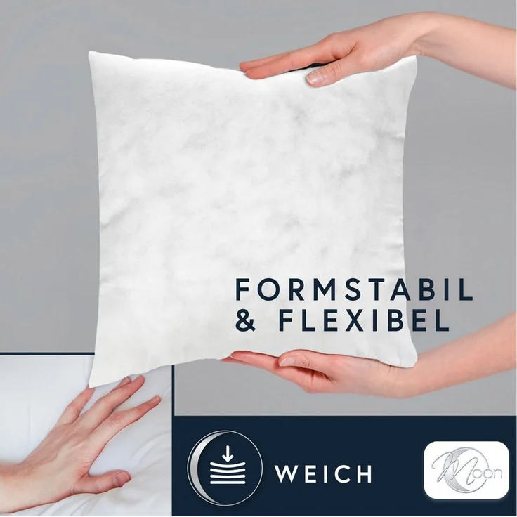MOON Heimtextilien Sofakissen 4er Pack Füllkissen Innenkissen fest gefüllt Polyester Nonwoven Moon – Bild 4