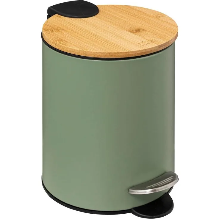 Kosmetikeimer mit Bambusdeckel MODERN, 3 l