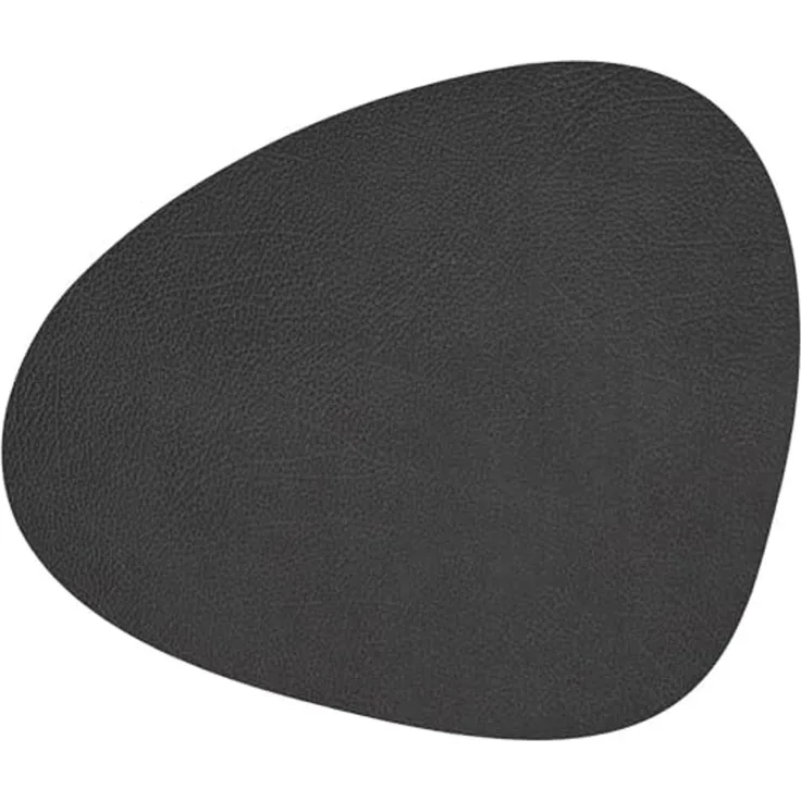 LIND DNA Table Mat Curve L 37x44 cm Hippo Black-Anthracite