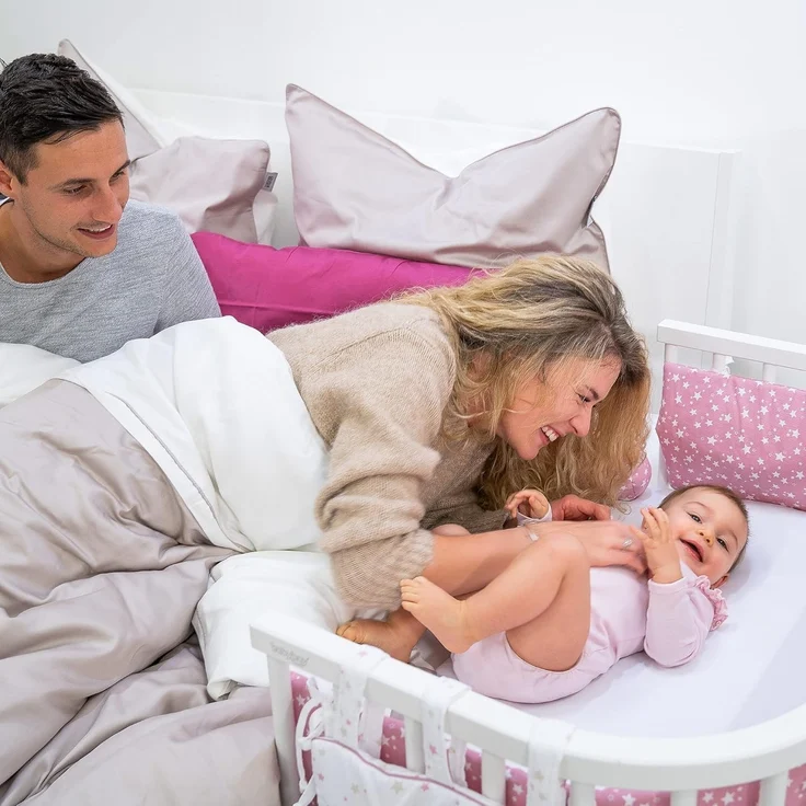 babybay Jersey Spannbetttuch Deluxe Doppelpack passend für die Modelle Maxi, Midi, Boxspring, Comfort und Comfort Plus, beige, 89x50 cm (Doppelpack) – Bild 7