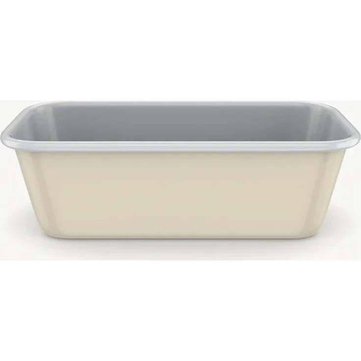 Rechteckige Backform in Beige mit Keramik-Antihaftbeschichtung - 24 x 14 x 7 cm